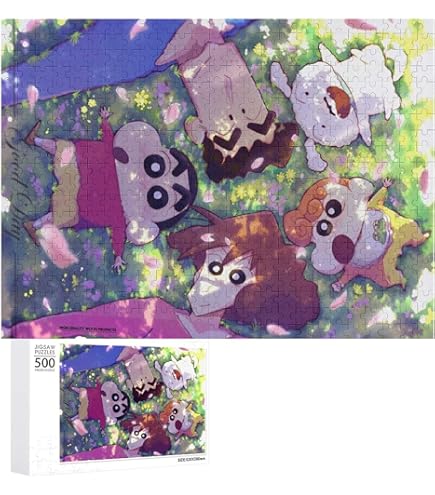 ❤️クリスマスプレゼント　ジグソーパズル　500ピース クレヨン Amazon.co.jp: クレヨンしんちゃん 500 ピース ジグソーパズル 木製