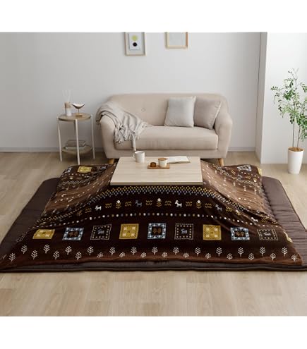 Amazon｜西川 正方形 サンダーソン Sanderson 合繊 こたつ布団 日本製