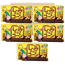 Amazon.co.jp: ギンビス しみチョココーン 全粒粉 4P 110g ×5袋セット