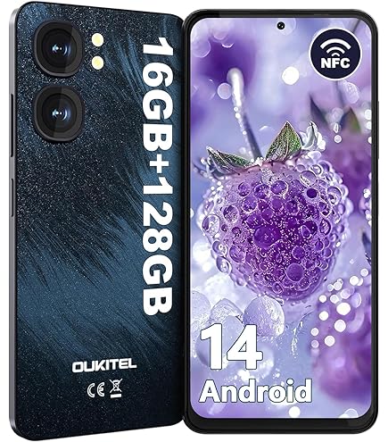 OUKITEL C51 16GB+128GB SIMフリー Black Amazon | OUKITEL C51 Android 14 simフリー スマホ 本体 18GB