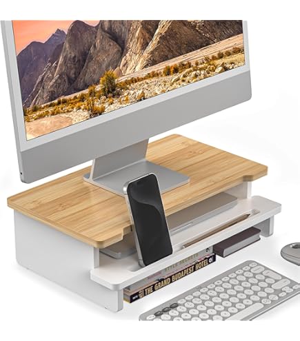 Amazon | 良木工房(YOSHIKI) ノートパソコンスタンド モニター台 竹製