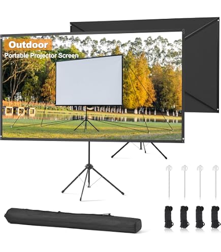 Epson ELPSC21B 80 Inch Portable Tripod Screen, White, V12H002S2Y