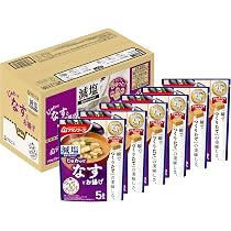 Amazon.co.jp: アマノフーズ 減塩うちのおみそ汁 なすとお揚げ5食 41.5