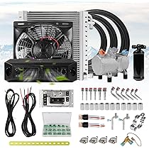 Amazon.co.jp: NEKPOKKA 12Vカーエアコン 電動コンプレッサーキット 