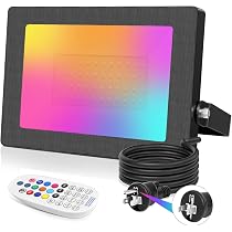 Amazon.co.jp: Linke RGBライト 100W RGB投光器 カラーライト フラッド