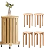 jmtw Mangowood スタッキングチェア 木製 スツール セット Amazon.co