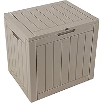 Amazon.co.jp: Sunnydaze 屋外用デッキボックス - ロック可能な