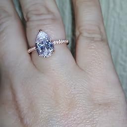 3年保証 ラウンドカット 新品 0 55カラット Cz 女性用 結婚婚約エンハンサーリング ホワイトゴールド仕上げ 14k スターリングシルバー 925 メンズアクセサリー