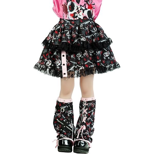 MAD PUNKS フリルスカート　パニエ　サブカル　ゴシック　地雷　パンク パンクファッション 多段フリルチェックスカート スカート