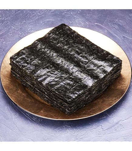 Amazon.co.jp: 有明海産 焼き海苔 全形 100枚 上級 業務用 イクス