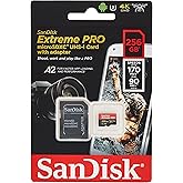 SanDisk Extreme Pro Micro SDXC UHS-I U3 A2 V30 Memory Card (256GB)