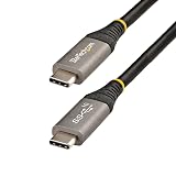 StarTech.com 1m USB-C - USB-C ケーブル/USB-IF認証ケーブル/USB 3.1(3.2 Gen 2)10Gbps Type C - Type Cケーブル/100W (5A) Power Delivery & DP Altモード/USB-C コード/充電·同期 USB31CCV1M 3 feet
