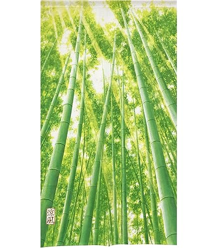 Amazon｜マキク（MAKIKU） のれん 森 北欧 風景 グリーン おしゃれ