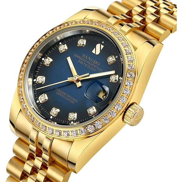 Amazon.co.jp: Gosasa メンズ自動巻機械式腕時計 ダイヤモンド