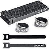 ケーブル結束バンド YOJOCK 収納バンド配線収納 ナイノンで調節可のケーブル管理バンド繰り返し利用可能 自由にカット配線整理 データセンターに最適 配線整理 15cm/ブラック(50本入り)