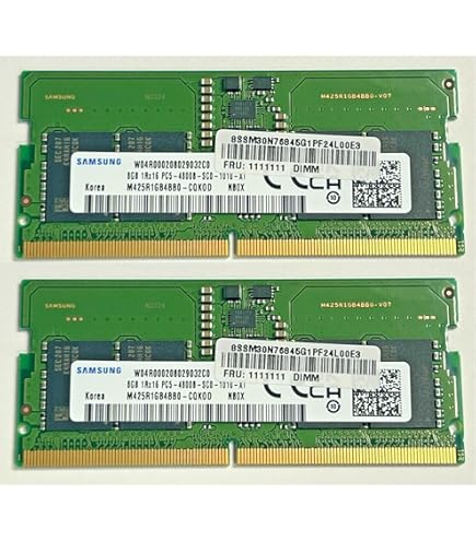 Samsung DDR5 48000MHz 16GB (8GB×2枚) メモリー Samsung 16GB SO-DIMM DDR5-4800 (M425R2GA3BB0-CQK) ab 199,00