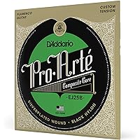 D'Addario ダダリオ クラシックギター弦 ブラックナイロン フラメンコ EJ25B FLAMENCO 【国内正規品】