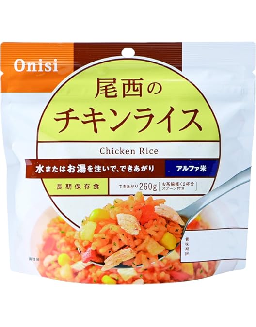 Amazon | アルファ米 (1食分)五目ごはん 100g×50袋 | 尾西食品