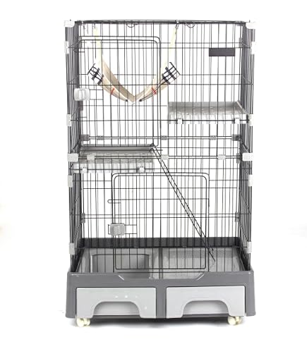 Amazon.co.jp: 小動物ベビーサークルチンチラケージ、猫フェレット