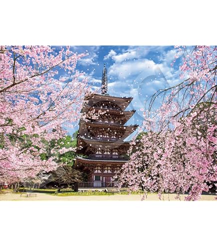 Amazon | エンスカイ 500ピース ジグソーパズル 桜満開! 新学期の段