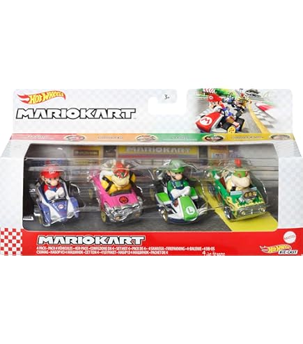ホットウィール　マリオカート ミニカー 6台セット Amazon | ホットウィール(Hot Wheels) マリオカート アソート 乗り物