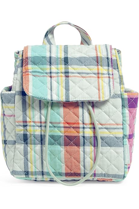 Cotton Small Backpack Bookbag 