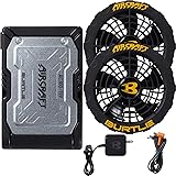 バートル BURTLE 黒ファン+新型19V黒バッテリセット AC360+AC370 エアークラフト AIRCRAFT 京セラ製