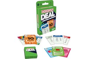 Monopoly Deal Card Game | Quick-Playing Card Game | Fun Games for Families and Kids | Ages 8 and Up | 2 to 5 Players | 15 Mins. | Travel Games s