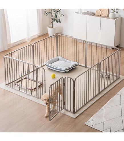Amazon | 犬用サークル 透明アクリル 高60cm 12枚セット ダブルドア 折
