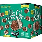 Tiki Cat Favorites Cat Wet Food Whole Foods Variety Pack, Fish 2.8/3 oz Cans (Box of 36)