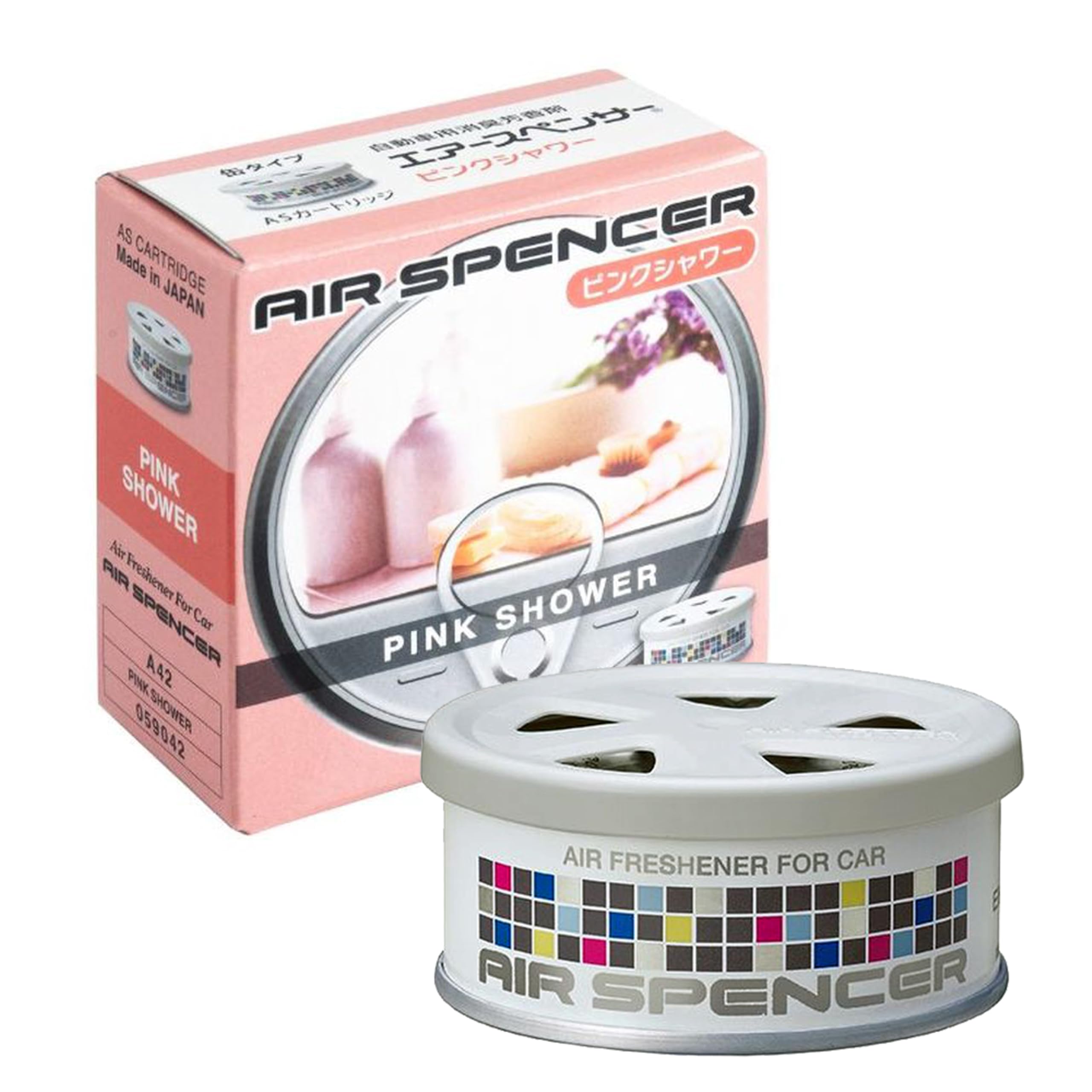 エアースペンサー(Air Spencer) 栄光社 車用 芳香消臭剤カートリッジ 置き型 詰め替え用 ピンクシャワー 40g A42