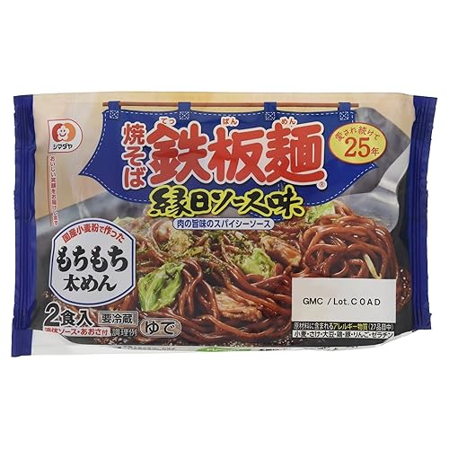 シマダヤ 焼そば鉄板麺 縁日ソース味