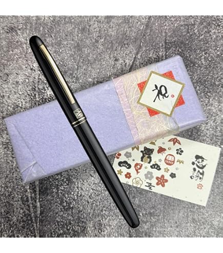 Amazon | 呉竹【kuretake】くれ竹万年毛筆 夢銀河 鹿角 古代日本茜染め