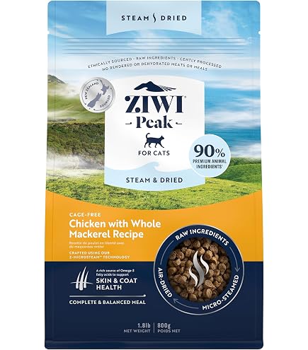 Amazon | ZiwiPeak ジウィピーク スチーム&ドライ・キャットフード