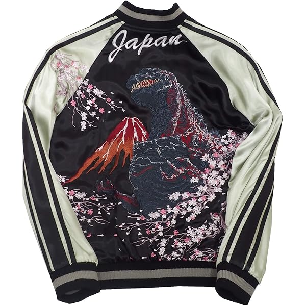 スカジャン 美品 TEN STRIKE 日本 限定 ゴジラ レーヨン 2面用 スカジャン 美品 TEN STRIKE 日本 限定 ゴジラ レーヨン 2面用