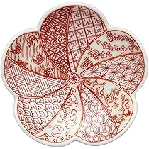 有田焼　幸楽窯　松　梅 有田焼 幸楽窯 捻り梅形 小銘々皿 (錦曙釉銀彩 / 錦銀彩)【小皿