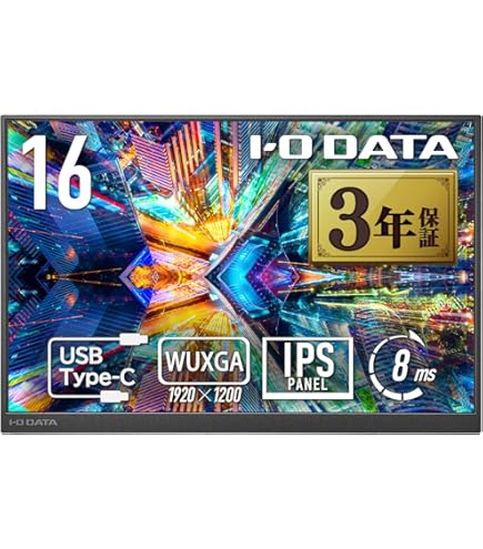 Amazon.co.jp: GH-LCU16B-BK 15.8型 フルHDモバイルディスプレイ 