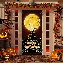 Halloween ハロウィン　タペストリー　　背景　　撮影　大きいかぼちゃ　秋 Amazon.co.jp: Neiang ハロウィン タペストリー 縦長 約90cm