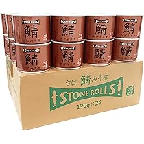 Amazon | STONE ROLLS（ストンロルズ）国産さば水煮 190g (24缶セット