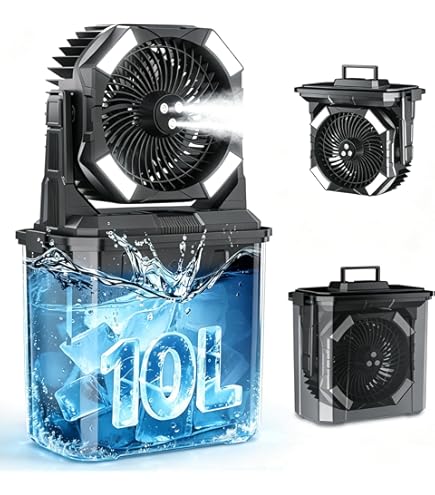 Amazon | FDオリジナル ミストファン AirRevolution MIST FAN 充電式