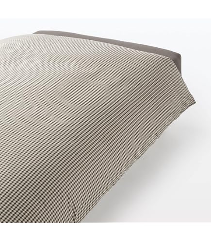 Amazon｜無印良品 乾きやすい掛ふとんカバー ブルーチェック ダブル