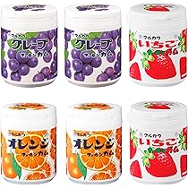 Amazon.co.jp: 丸川 マーブルガムボトル 3種アソート 計6個 : 食品