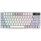 ASUS Gaming Keyboard Custom Keyboard ROG Azoth Moonlight White (75% / Gasket Mount, 3-Layer Quiet Damper, ROG NX Mechanical S