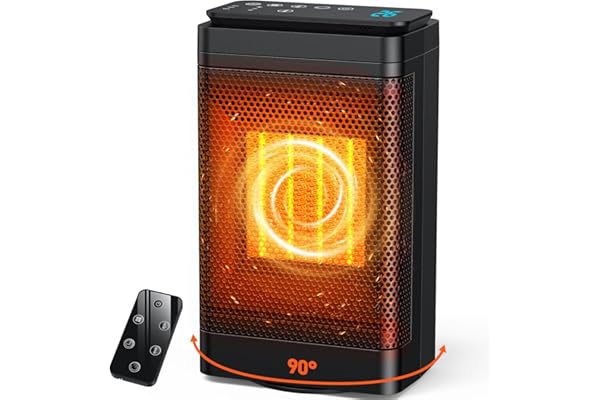 セラミックヒーター 【2025新定番・節電・AI知能恒温】 セラミックファンヒーター 8W/600W1200w 3段階 温風 ヒーター 小型 電気 省エネ 暖房 足元 首振り 液晶ディスプレイ タイマー付き リモコン付き 過熱防止 転倒OFF 持ち運び便利 PSE認証済 浴室 洗面所 脱衣所 トイレ用 家庭用 暖房器具