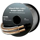 KK Cable Mukjipa-Cable-03 12AWG(ゲージ)×2Conductor オーディオケーブル 5N（99.999%）OFC 無酸素純銅 スピーカーケーブル 700芯×2Conductor スピーカーコード Mukjipa-Cab