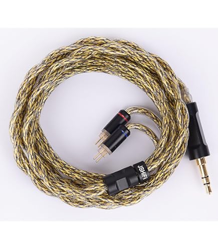 【JSHiFi-Memory】QDC3.5mmリケーブル 2芯ステレオ同軸ケーブル銀メッキ・単結晶銅混合線材 3.5？イヤホンアップグレードケーブル 中華QD Amazon | 【JSHiFi-Memory】QDC3.5mmリケーブル 2芯ステレオ同軸