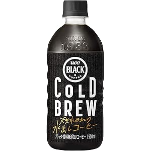 UCC ブラック コーヒー コールドブリュー 無糖 500ml×24本