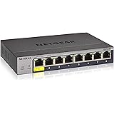 【正規品】 ネットギア NETGEAR スイッチングハブ 8ポート 1G 金属筐体 静音ファンレス リミテッドライフタイムハードウェア保証 クラウド管理 スマートスイッチ GS108T-300JPS