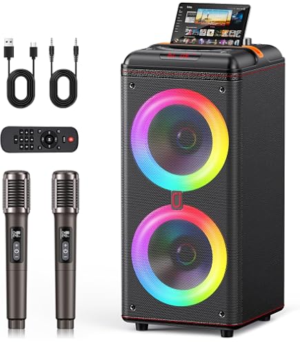 Amazon | JYX スピーカーセット 拡声器 ワイヤレスマイク2本