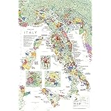【ワイン産地がまるわかり】イタリア ワイン マップ ポスター 地図 折り畳み 額縁に入れてオシャレなインテリアにも Vino Hayashi… (イタリア)